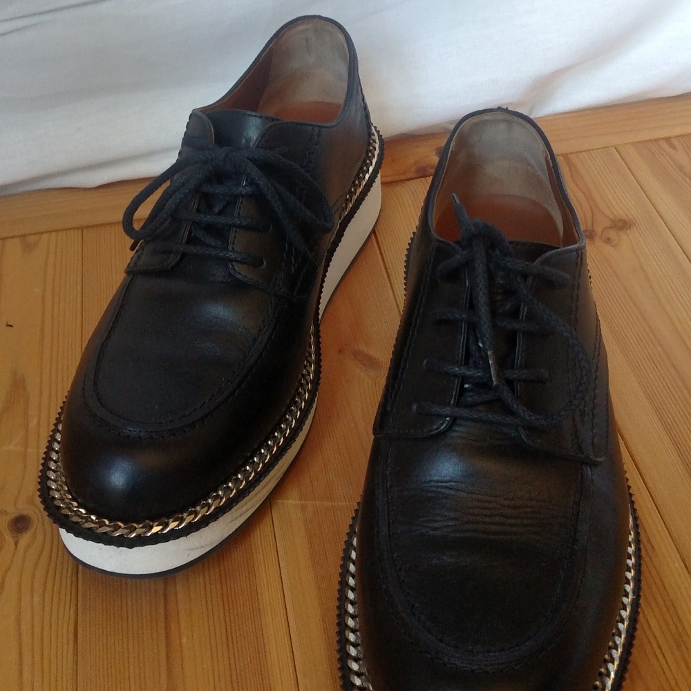 Men's GIVENCHY Black Rottweiler Leather Platforms - Picture 2 of 8